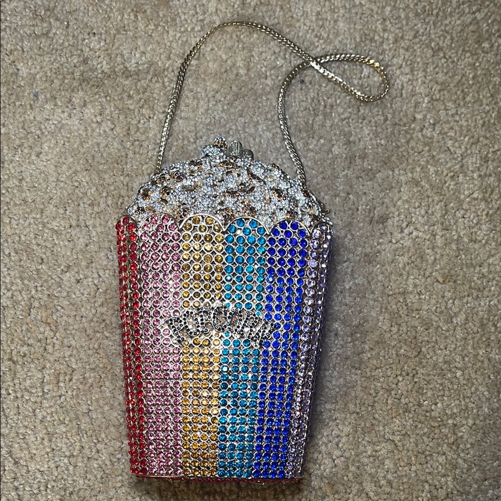 Crystal Popcorn Clutch Purse